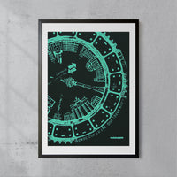 Berlin Manhole Cover Poster A2